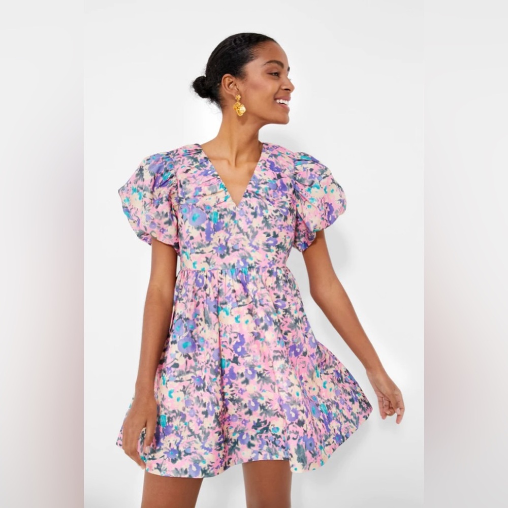size S - Hyacinth House - Pink Floral Sheila Mini Dress - from Tuckernuck